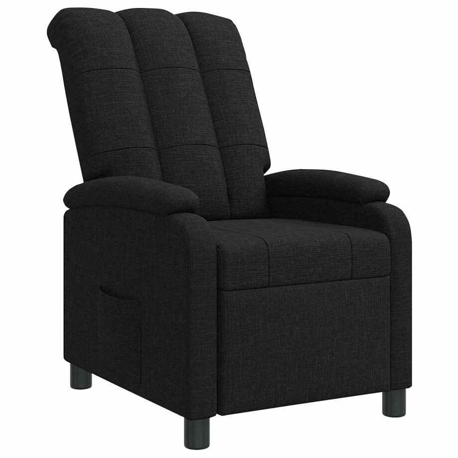 vidaXL Relaxfauteuil Zwart Stof vidaXL Relaxfauteuil Zwart Stof afbeelding 1