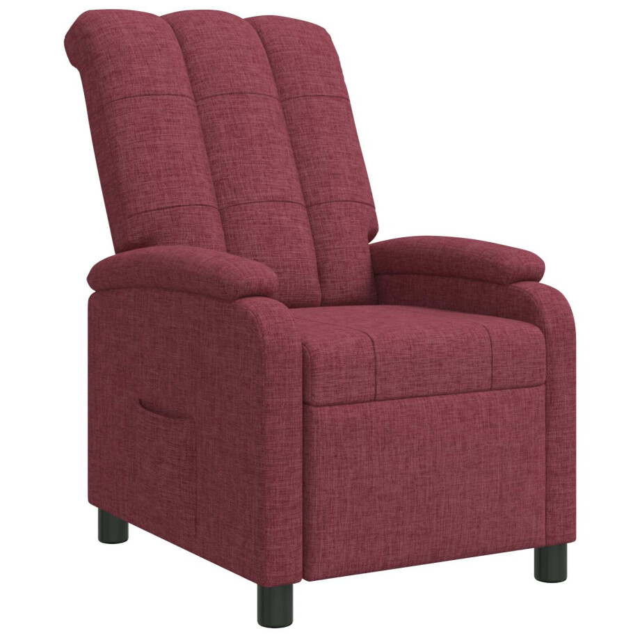 vidaXL Relaxfauteuil Wijnrood Stof vidaXL Relaxfauteuil Wijnrood Stof afbeelding 1