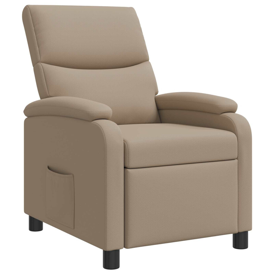 vidaXL Relaxfauteuil Cappuccino Kunstleer afbeelding 1