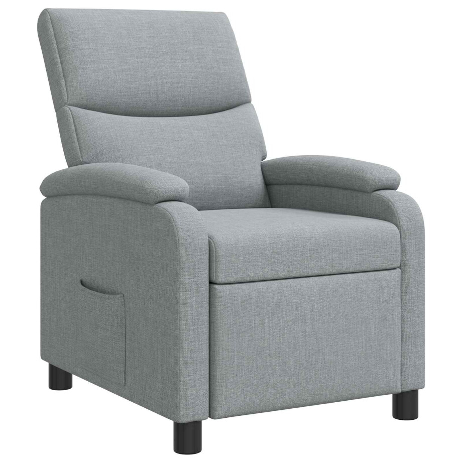 vidaXL Relaxfauteuil Lichtgrijs Stof vidaXL Relaxfauteuil Lichtgrijs Stof afbeelding 1