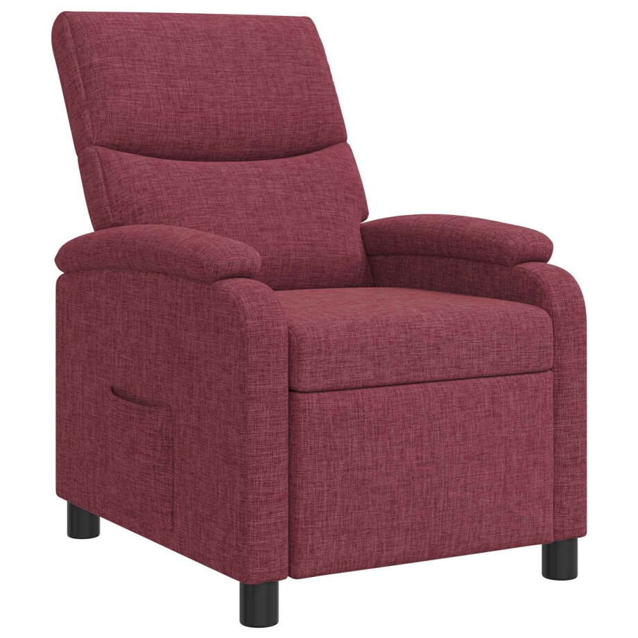vidaXL Relaxfauteuil Wijnrood Stof vidaXL Relaxfauteuil Wijnrood Stof afbeelding 1