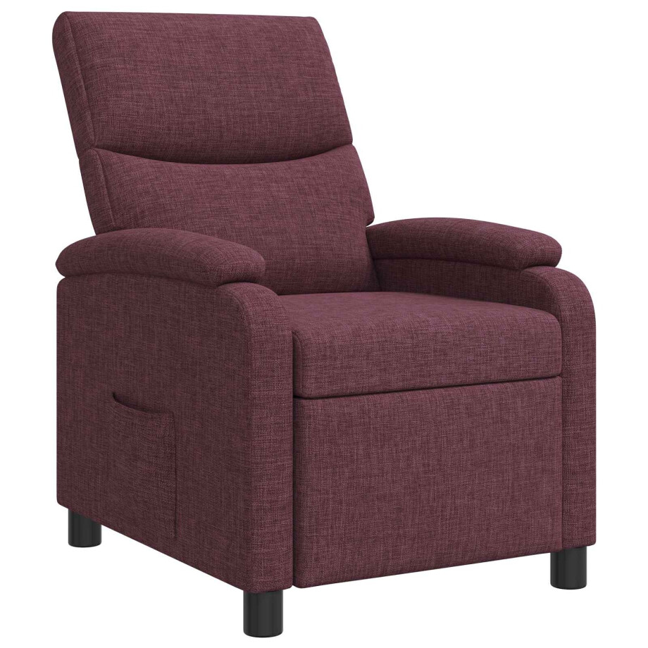 vidaXL Relaxfauteuil Paars Stof vidaXL Relaxfauteuil Paars Stof afbeelding 1