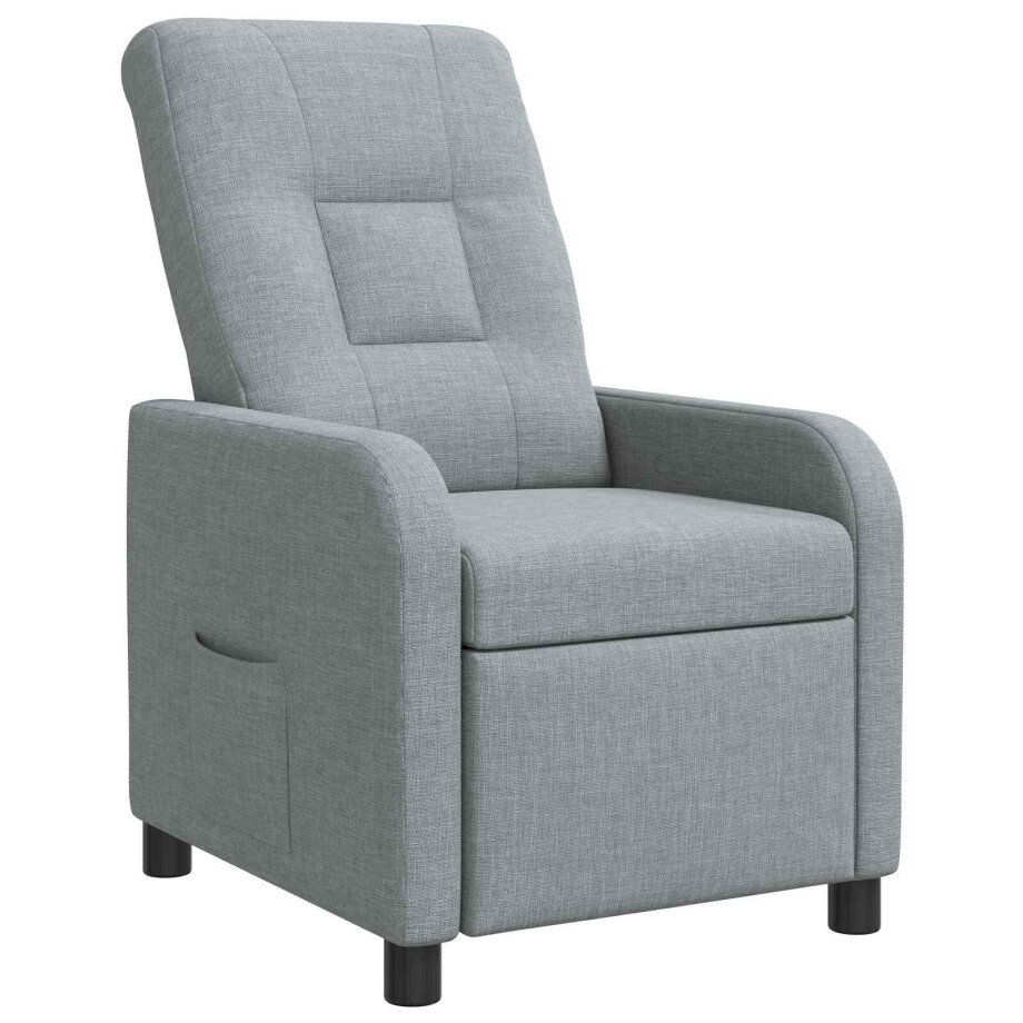 vidaXL Relaxfauteuil Lichtgrijs Stof vidaXL Relaxfauteuil Lichtgrijs Stof afbeelding 1