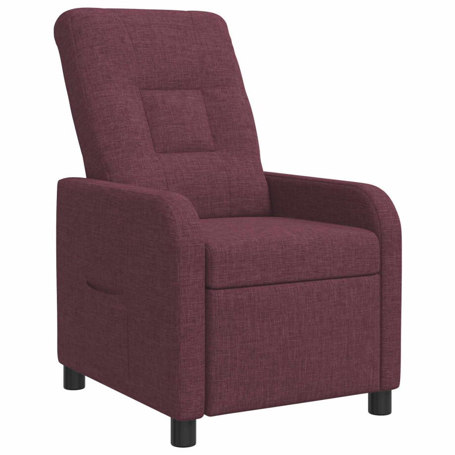 vidaXL Relaxfauteuil Paars Stof vidaXL Relaxfauteuil Paars Stof afbeelding 1