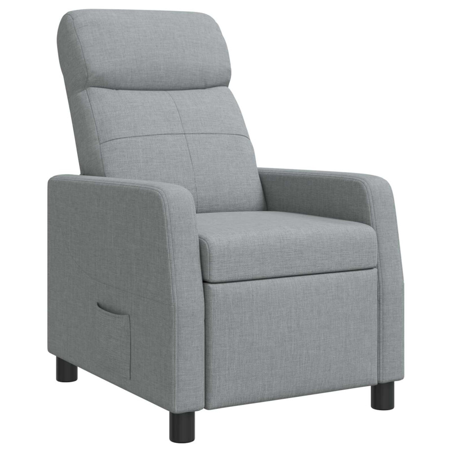 vidaXL Relaxfauteuil Lichtgrijs Stof vidaXL Relaxfauteuil Lichtgrijs Stof afbeelding 1