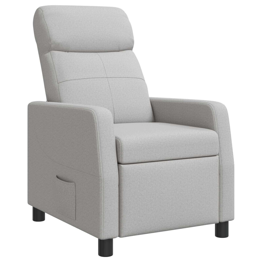 vidaXL Relaxfauteuil Wolkengrijs Stof vidaXL Relaxfauteuil Wolkengrijs Stof afbeelding 1