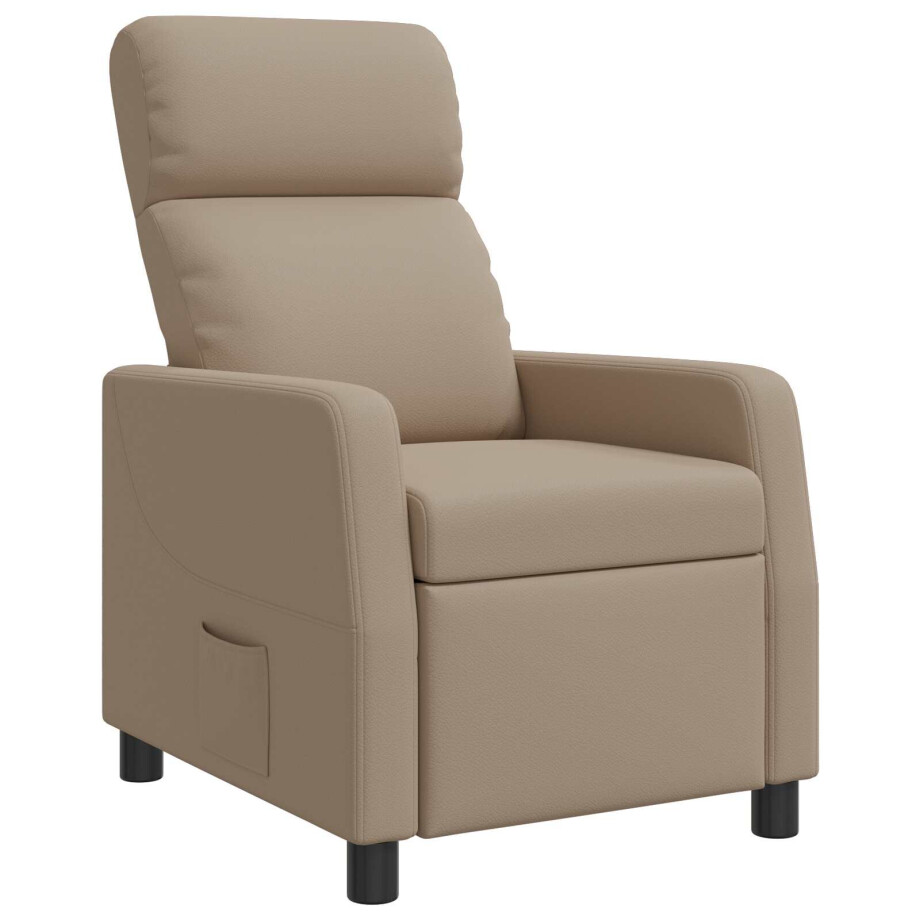 vidaXL Relaxfauteuil Cappuccino Kunstleer afbeelding 1