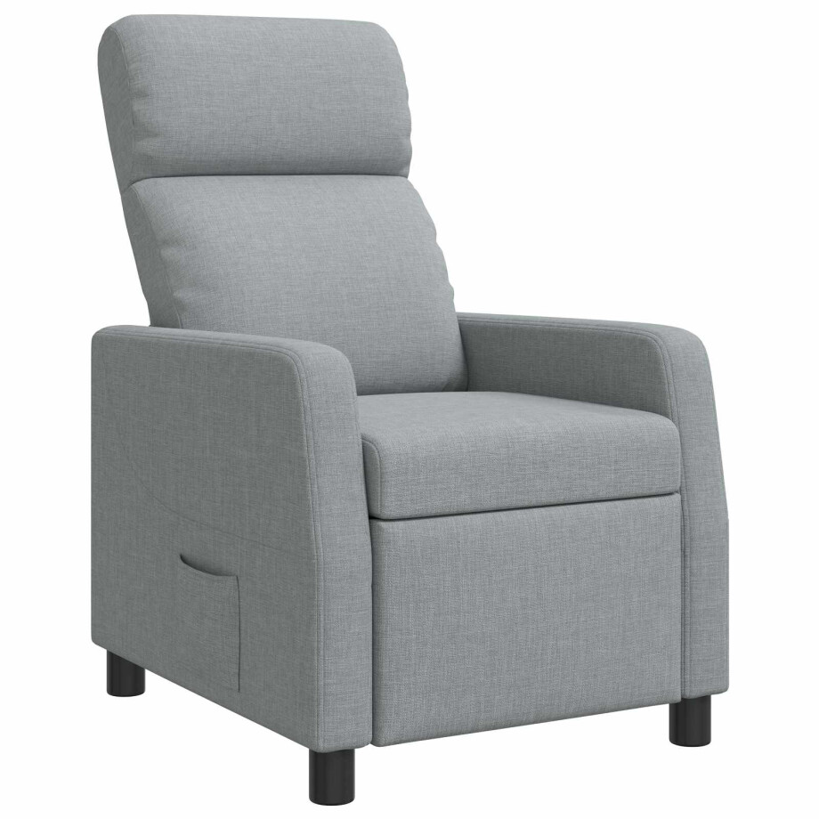 vidaXL Relaxfauteuil Lichtgrijs Stof vidaXL Relaxfauteuil Lichtgrijs Stof afbeelding 1