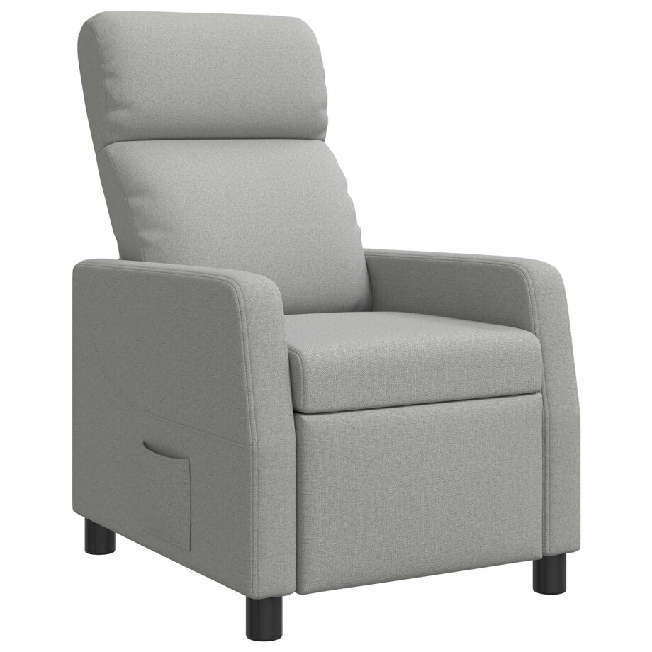 vidaXL Relaxfauteuil Wolkengrijs Stof vidaXL Relaxfauteuil Wolkengrijs Stof afbeelding 1