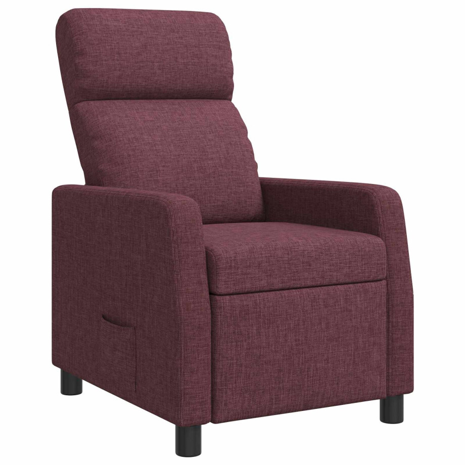 vidaXL Relaxfauteuil Paars Stof vidaXL Relaxfauteuil Paars Stof afbeelding 1