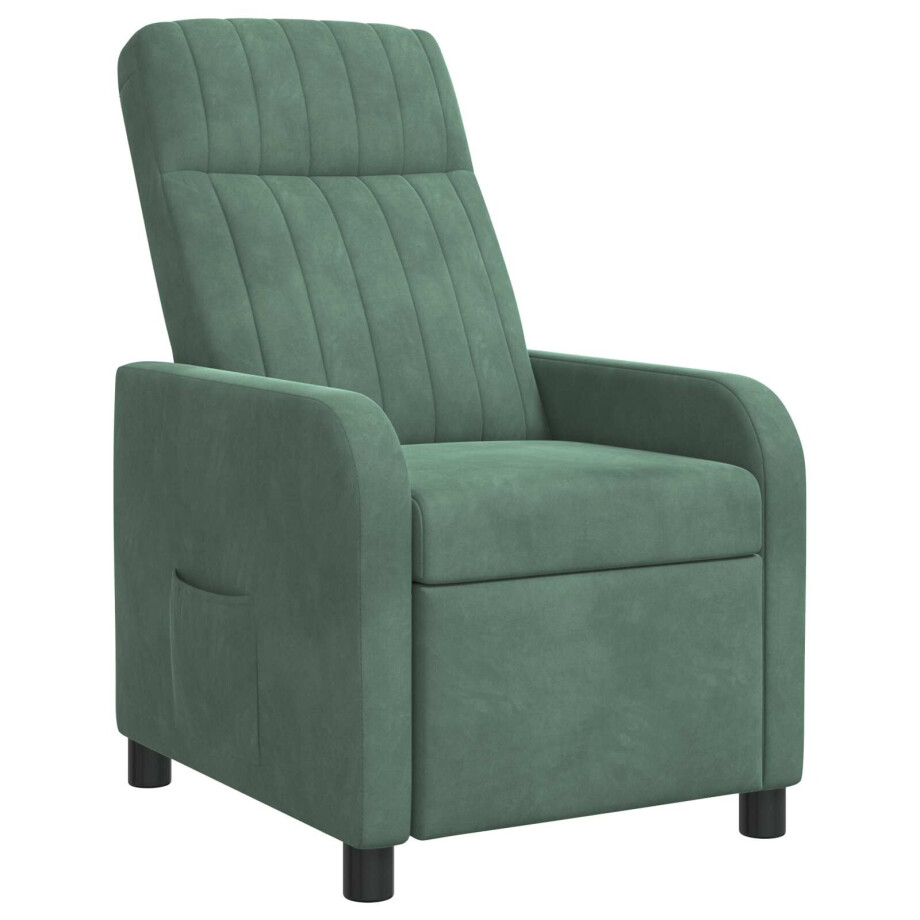 vidaXL Relaxfauteuil Zeegroen fluweel vidaXL Relaxfauteuil Zeegroen fluweel afbeelding 1