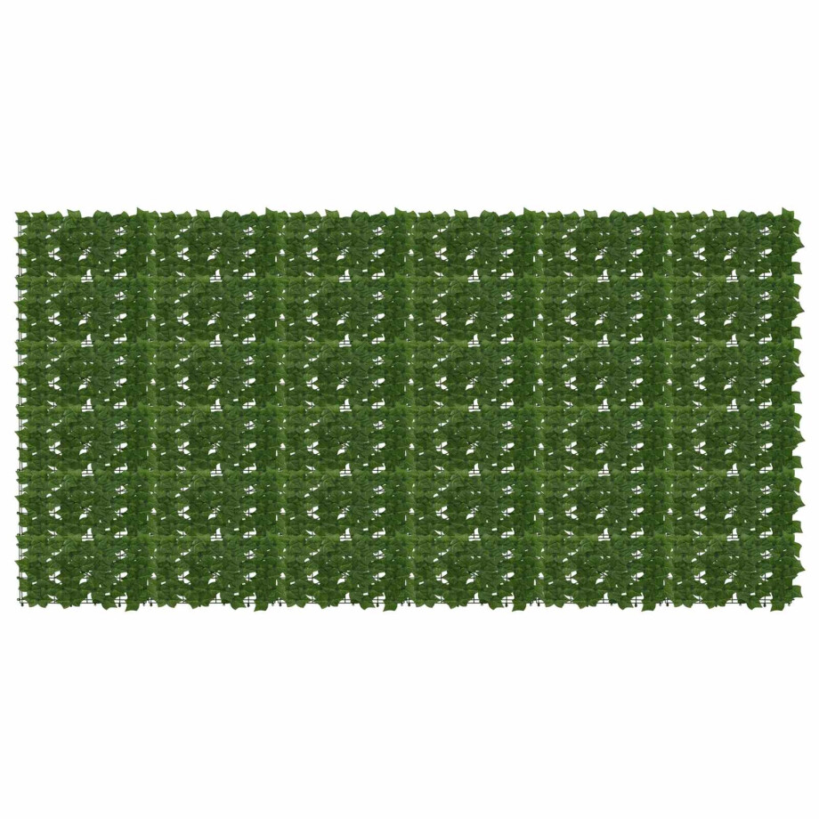 vidaXL Balkonscherm met bladeren 300 x 150 cm Polyethyleen en Stof afbeelding 1