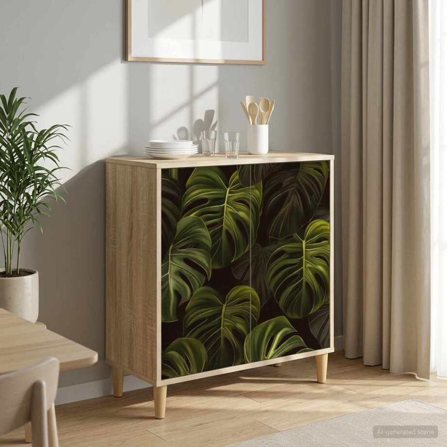 vidaXL Dressoir ELBURG Sonoma 69 x 33 x 75 cm Bewerkt hout afbeelding 1