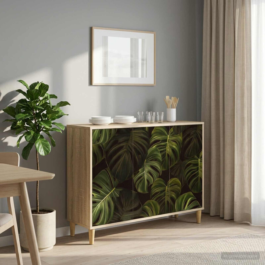 vidaXL Dressoir ELBURG Sonoma 102 x 33 x 75 cm Bewerkt hout afbeelding 1