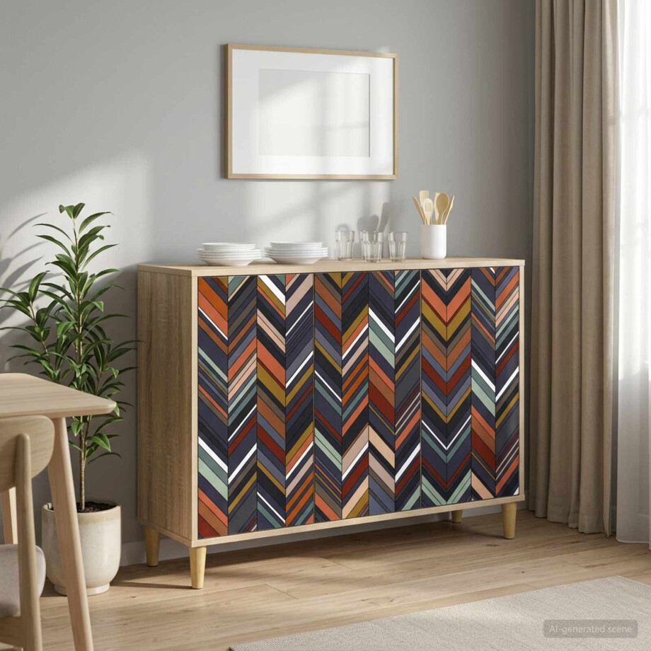 vidaXL Dressoir OMMEN Sonoma 102 x 33 x 75 cm Bewerkt hout afbeelding 1