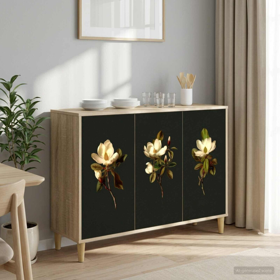 vidaXL Dressoir BREMEN Sonoma 102 x 33 x 75 cm Bewerkt hout afbeelding 1