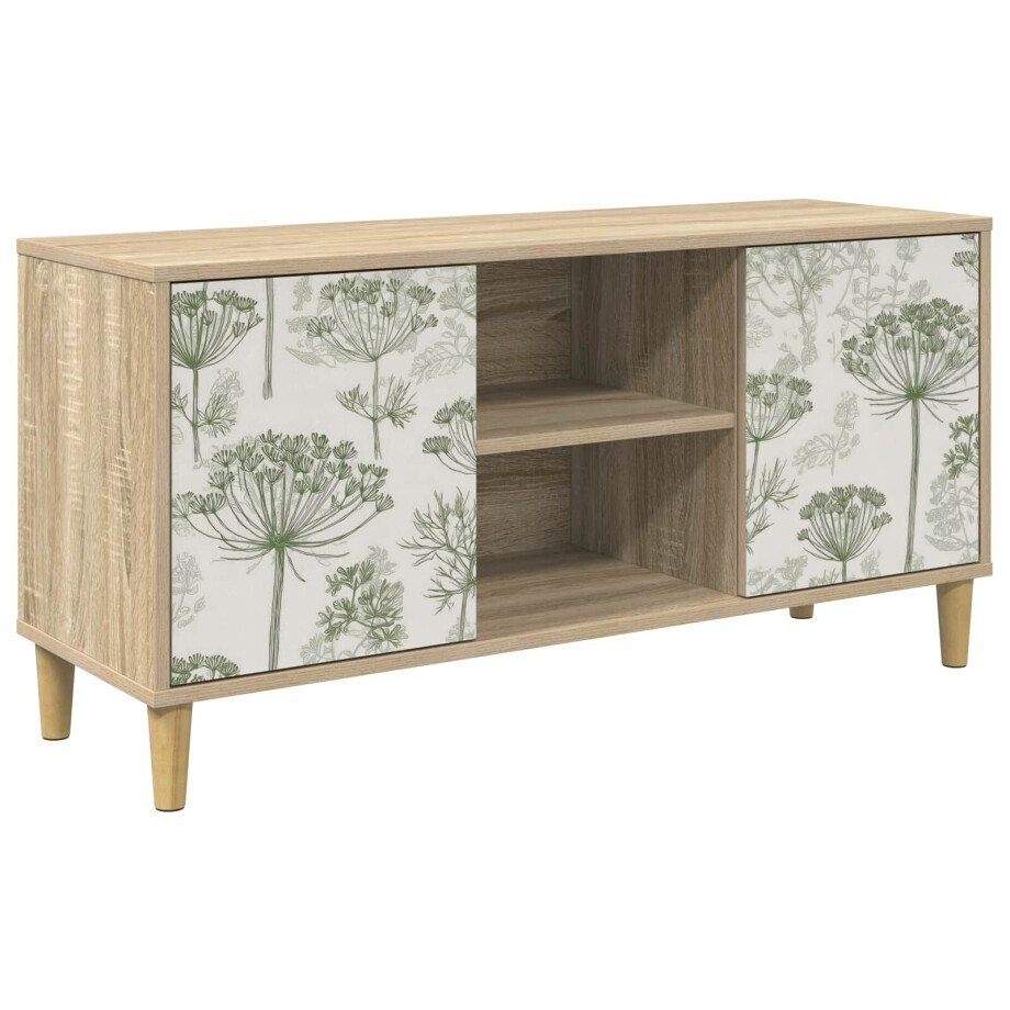 vidaXL Tv-meubel GOTHA 102 x 33 x 50 cm Sonoma Bewerkt hout afbeelding 1