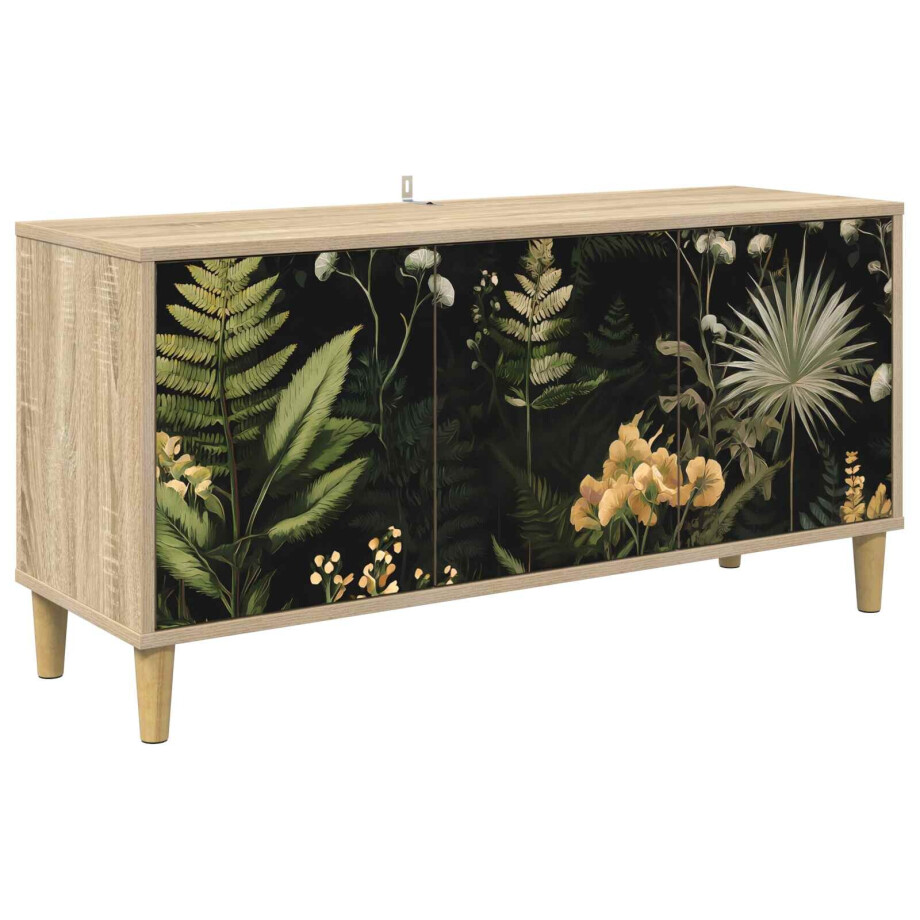 vidaXL Tv-meubel RHENEN 102 x 33 x 50 cm Sonoma Bewerkt hout vidaXL Tv-meubel RHENEN 102 x 33 x 50 cm Sonoma Bewerkt hout afbeelding 1