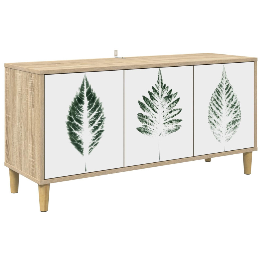 vidaXL Tv-meubel HANAU 102 x 33 x 50 cm Sonoma Bewerkt hout afbeelding 1