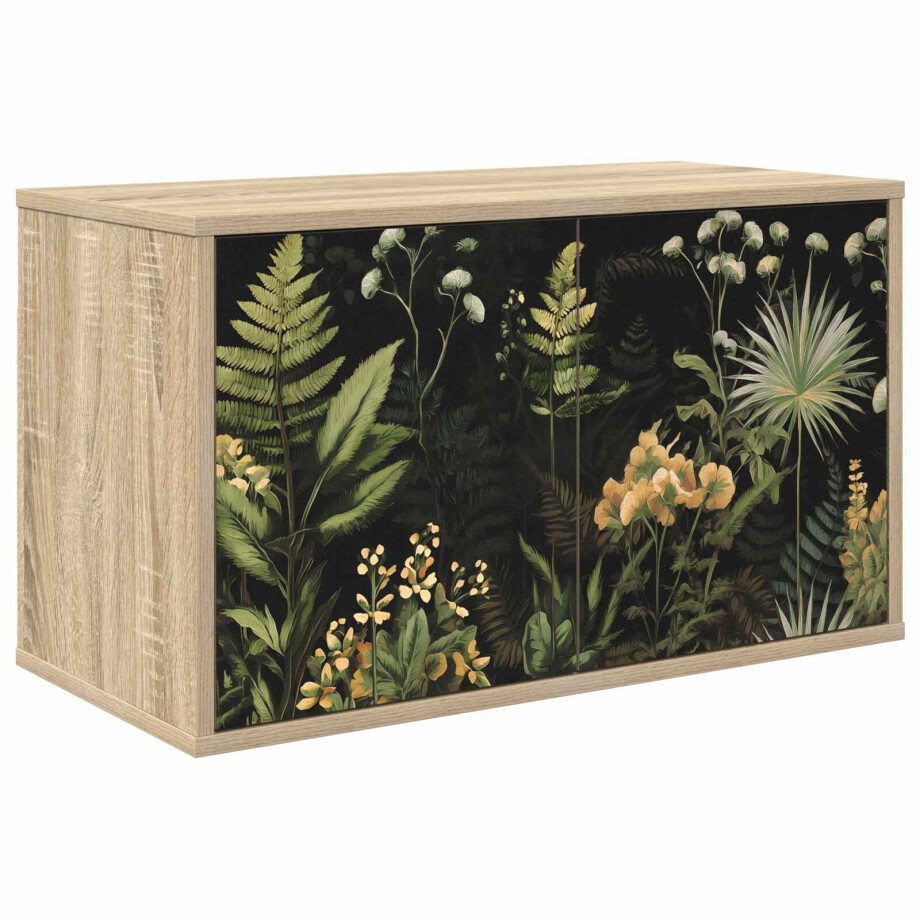 vidaXL Wandgemonteerd tv-meubel RHENEN 69 x 33 x 40 cm Sonoma Eiken vidaXL Wandgemonteerd tv-meubel RHENEN 69 x 33 x 40 cm Sonoma Eiken afbeelding 1
