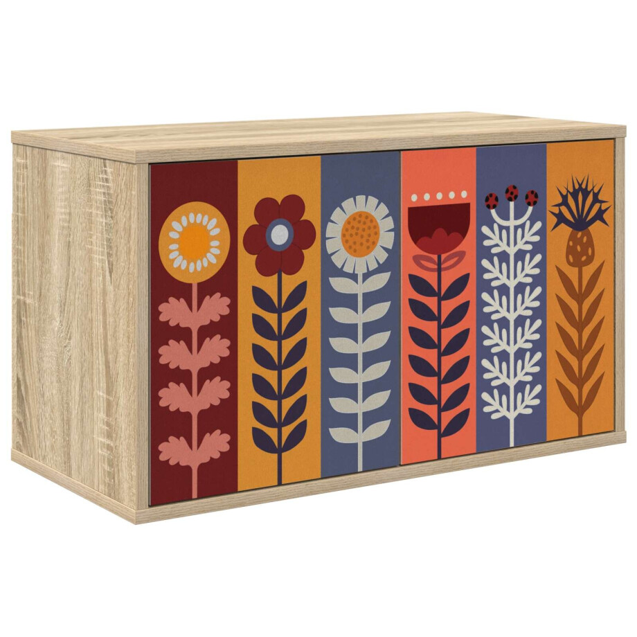 vidaXL Wandgemonteerd tv-meubel ESSEN 69 x 33 x 40 cm Sonoma Eiken afbeelding 1
