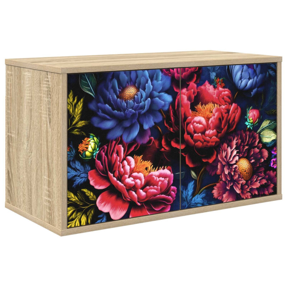 vidaXL Wandgemonteerd tv-meubel KIEL 69 x 33 x 40 cm Sonoma Eiken afbeelding 1