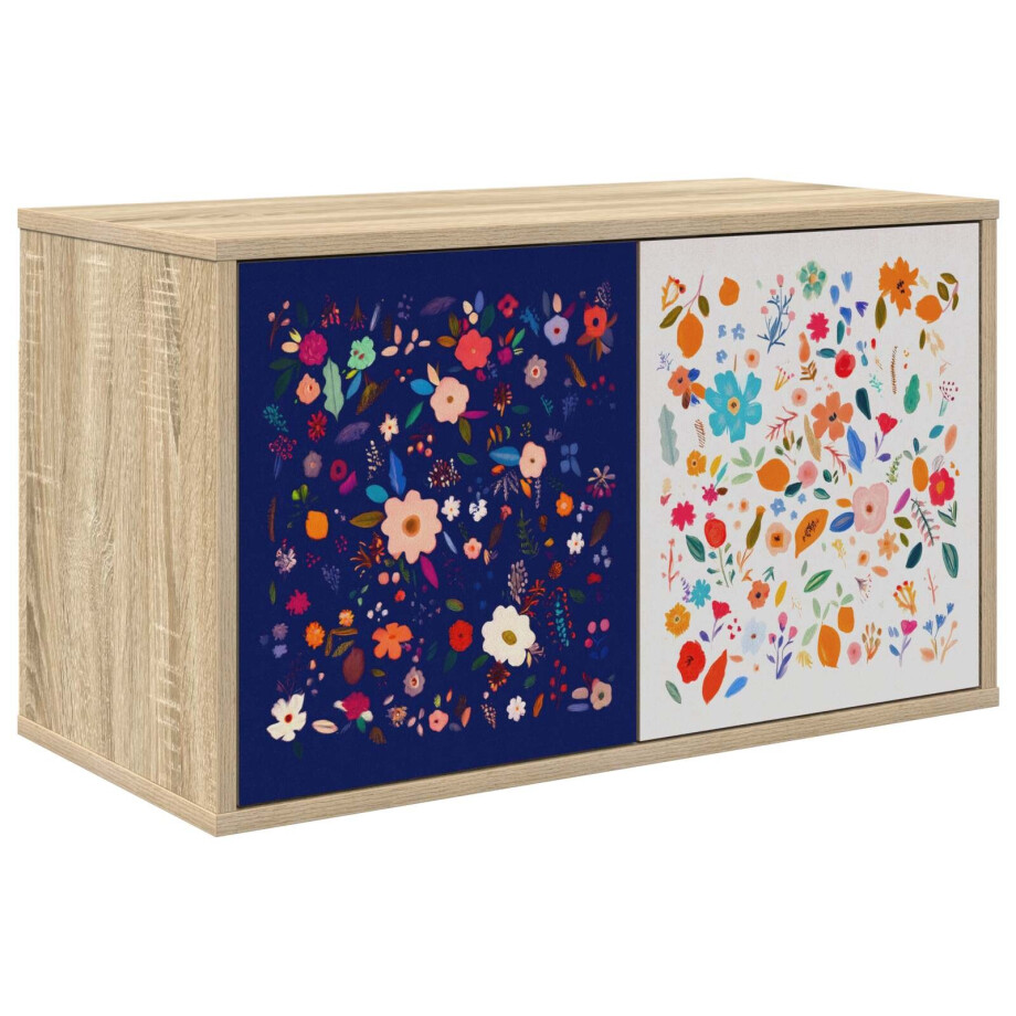 vidaXL Wandgemonteerd tv-meubel MAINZ 69 x 33 x 40 cm Sonoma Eiken afbeelding 1