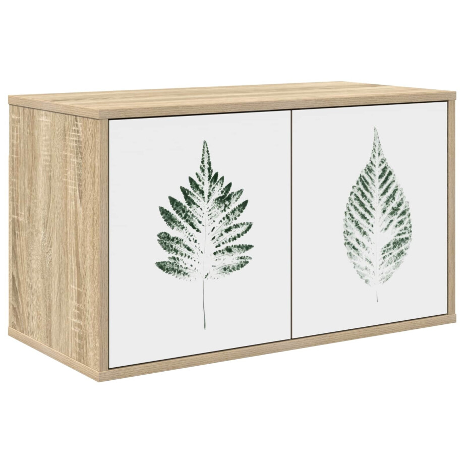 vidaXL Wandgemonteerd tv-meubel HANAU 69 x 33 x 40 cm Sonoma Eiken vidaXL Wandgemonteerd tv-meubel HANAU 69 x 33 x 40 cm Sonoma Eiken afbeelding 1