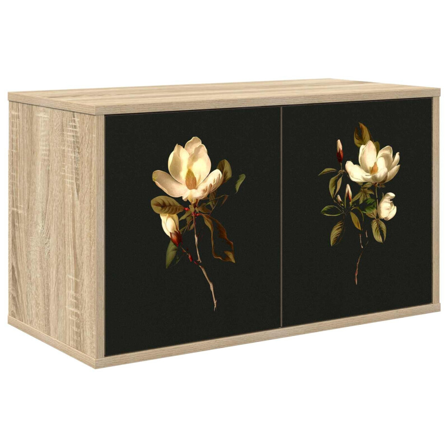 vidaXL Wandgemonteerd tv-meubel BREMEN 69 x 33 x 40 cm Sonoma Eiken vidaXL Wandgemonteerd tv-meubel BREMEN 69 x 33 x 40 cm Sonoma Eiken afbeelding 1