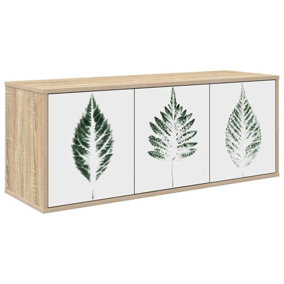 vidaXL Wandgemonteerd tv-meubel HANAU 102 x 33 x 40 cm Sonoma Eiken afbeelding 1