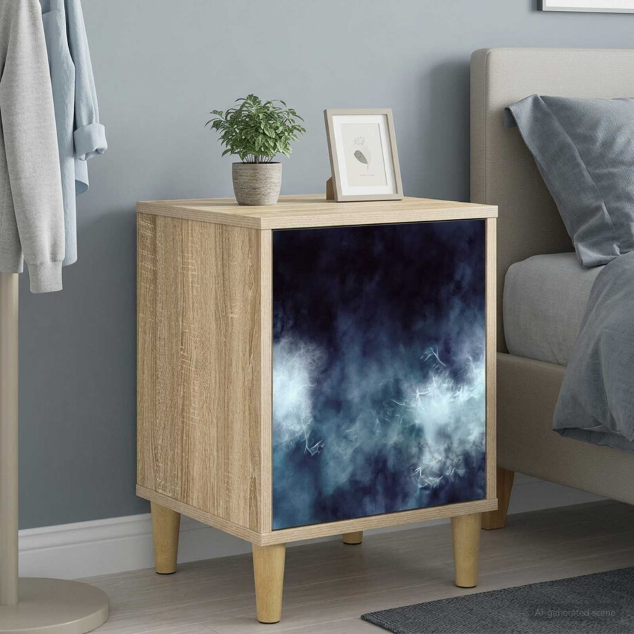 vidaXL Nachtkastje RAALTE 2 st Sonoma Eiken 36 x 33 x 50 cm afbeelding 1