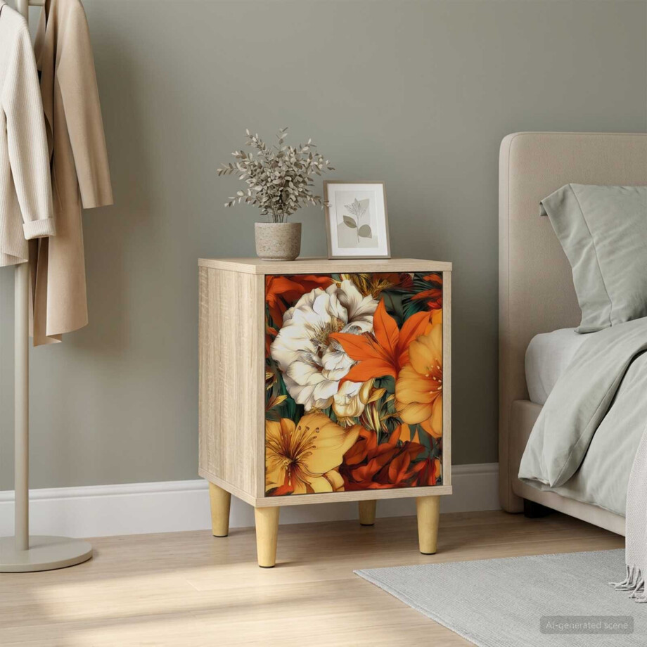 vidaXL Nachtkastje GENNEP Sonoma Eiken 36 x 33 x 50 cm Bewerkt hout vidaXL Nachtkastje GENNEP Sonoma Eiken 36 x 33 x 50 cm Bewerkt hout afbeelding 1