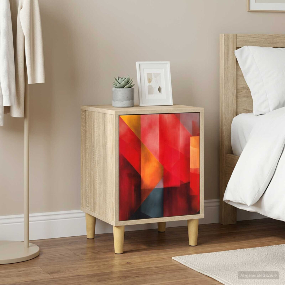vidaXL Nachtkastje HEESCH 2 st Sonoma Eiken 36 x 33 x 50 cm afbeelding 1