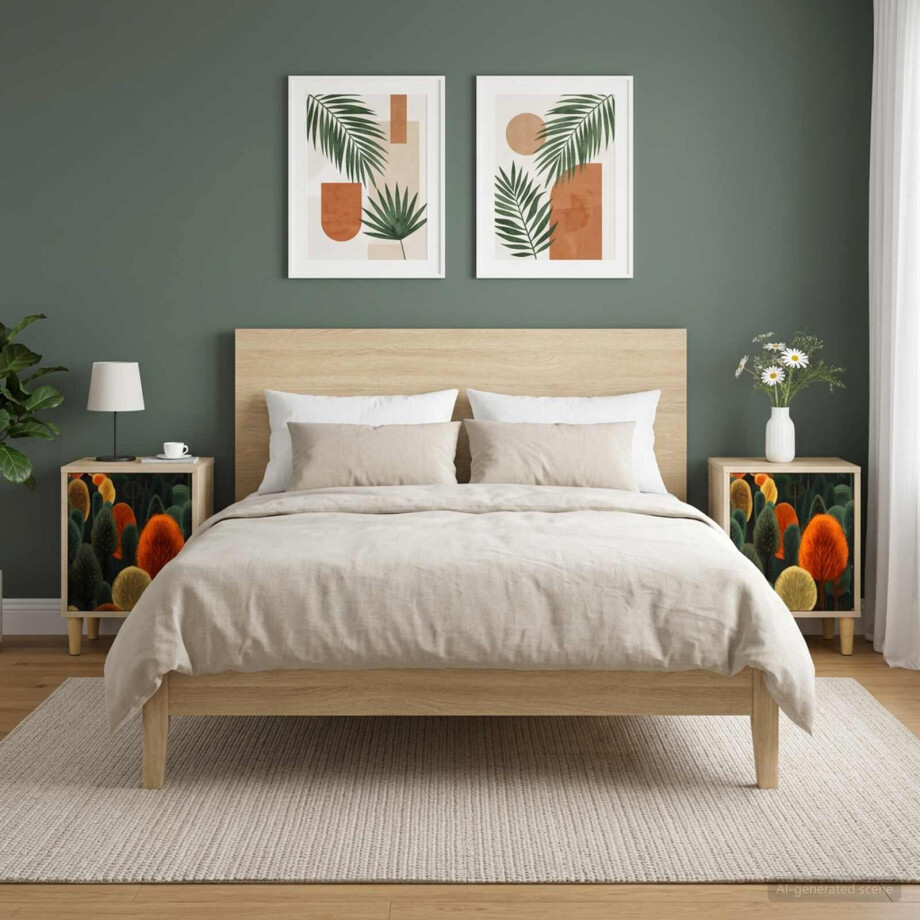 vidaXL Nachtkastje ZAANDAM 2 st Sonoma Eiken 36 x 33 x 50 cm afbeelding 1