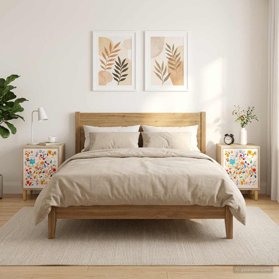 vidaXL Nachtkastje MAINZ 2 st Sonoma Eiken 36 x 33 x 50 cm afbeelding 1