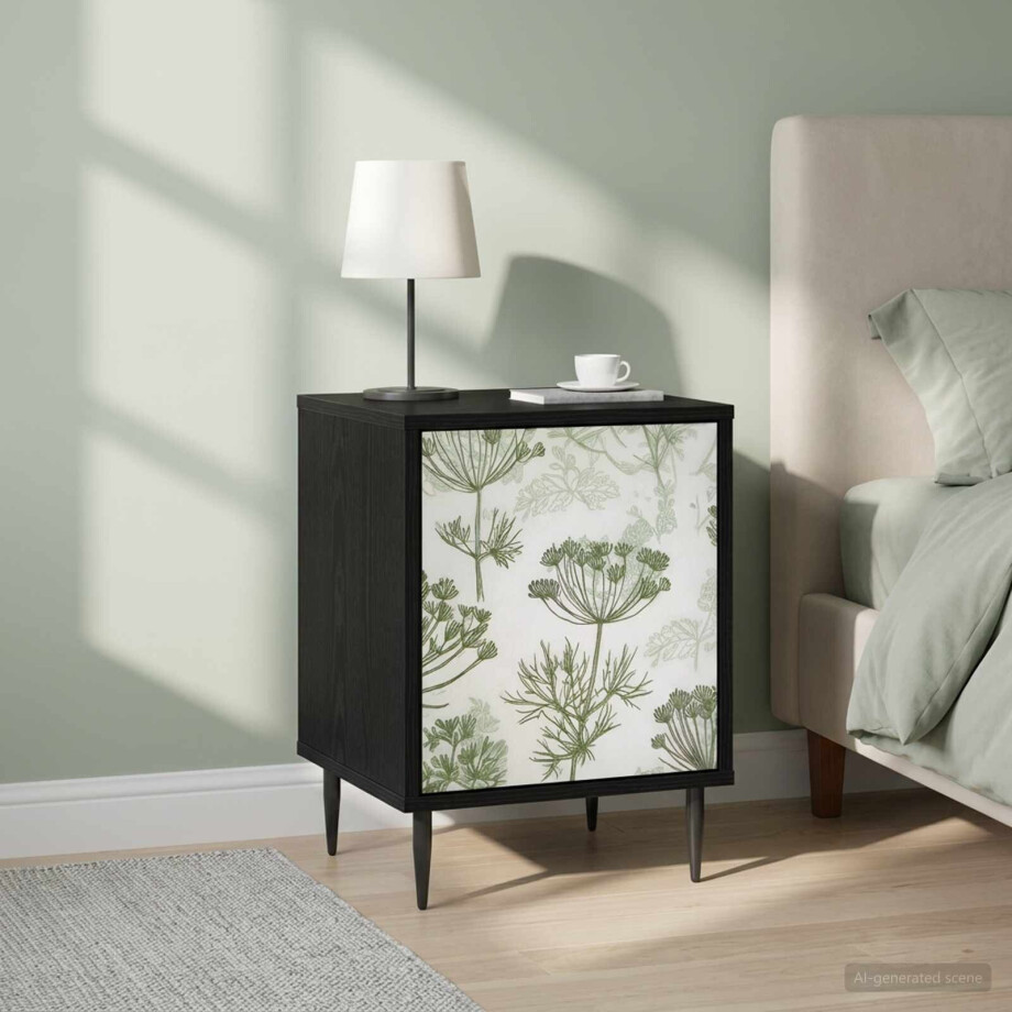 vidaXL Nachtkastje GOTHA 2 st Zwart eiken 36 x 33 x 51 cm Bewerkt hout vidaXL Nachtkastje GOTHA 2 st Zwart eiken 36 x 33 x 51 cm Bewerkt hout afbeelding 1
