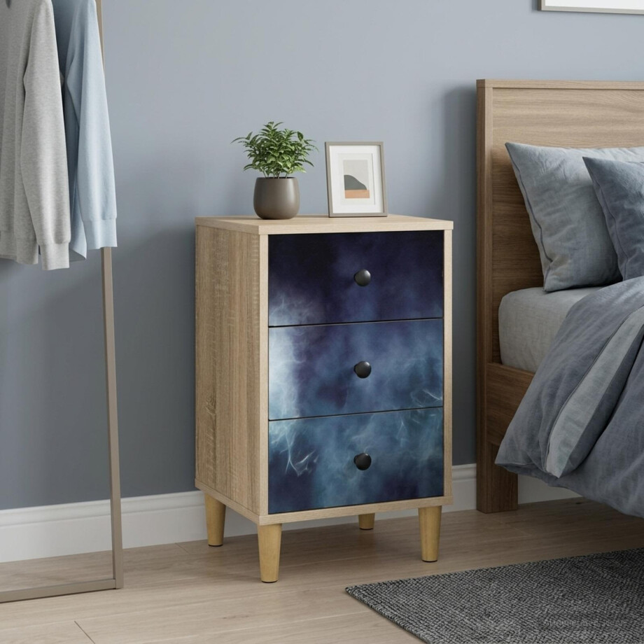 vidaXL Nachtkastje RAALTE Sonoma Eiken 36 x 33 x 60 cm Bewerkt hout vidaXL Nachtkastje RAALTE Sonoma Eiken 36 x 33 x 60 cm Bewerkt hout afbeelding 1