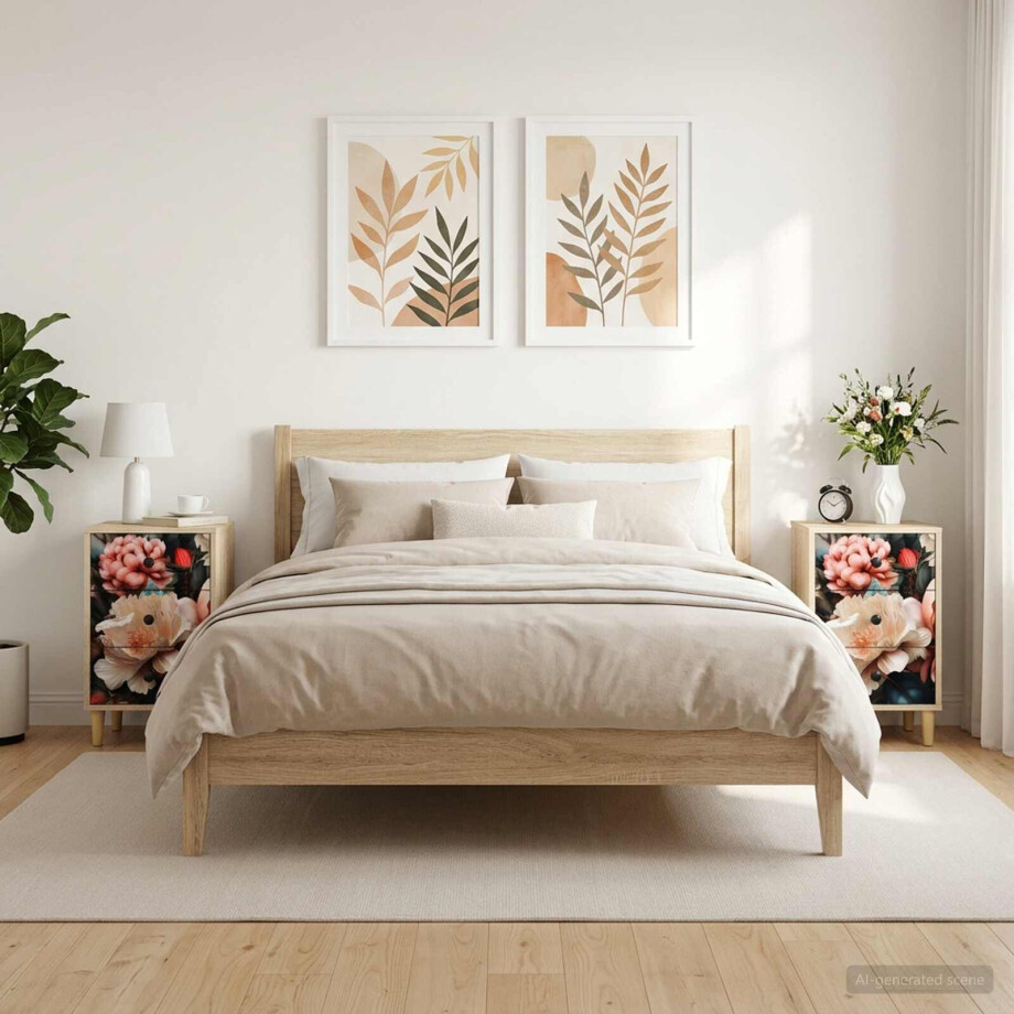 vidaXL Nachtkastje BORNE 2 st Sonoma Eiken 36 x 33 x 60 cm afbeelding 1
