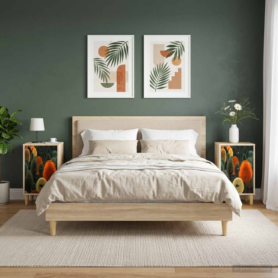 vidaXL Nachtkastje ZAANDAM 2 st Sonoma Eiken 36 x 33 x 60 cm vidaXL Nachtkastje ZAANDAM 2 st Sonoma Eiken 36 x 33 x 60 cm afbeelding 1