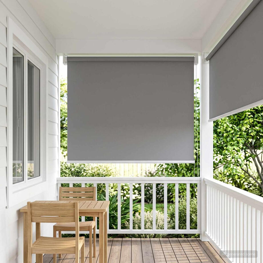 vidaXL Rolgordijn UV-bescherming Lichtgrijs 60 x 140 cm Polyester vidaXL Rolgordijn UV-bescherming Lichtgrijs 60 x 140 cm Polyester afbeelding 1