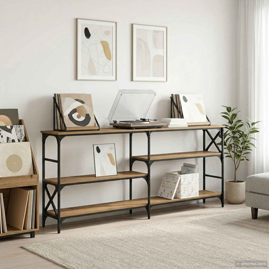 vidaXL Wandtafel metaal PB afbeelding 1