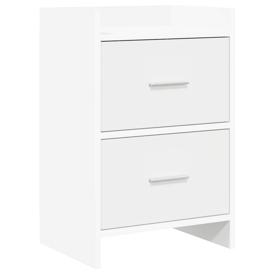 vidaXL Nachtkastjes Wit 40 x 30 x 60 cm Bewerkt hout afbeelding 1