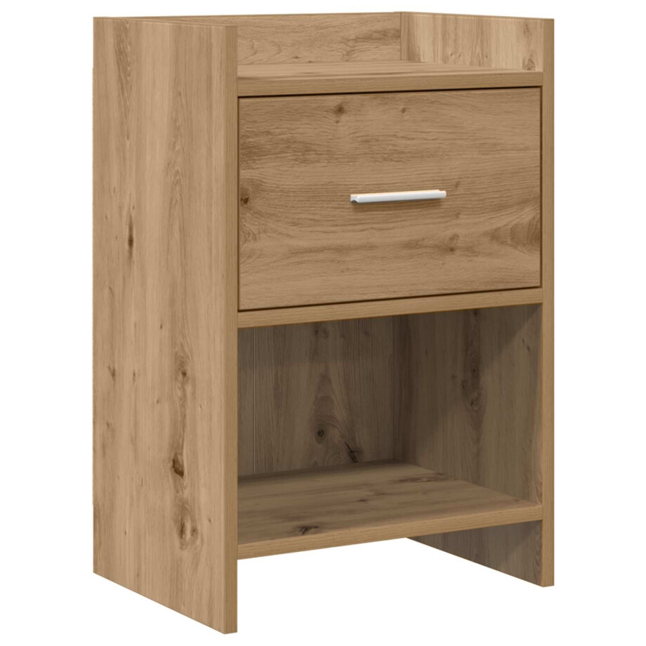 vidaXL Nachtkastjes Artisanaal eiken 40 x 30 x 60 cm Bewerkt hout afbeelding 1