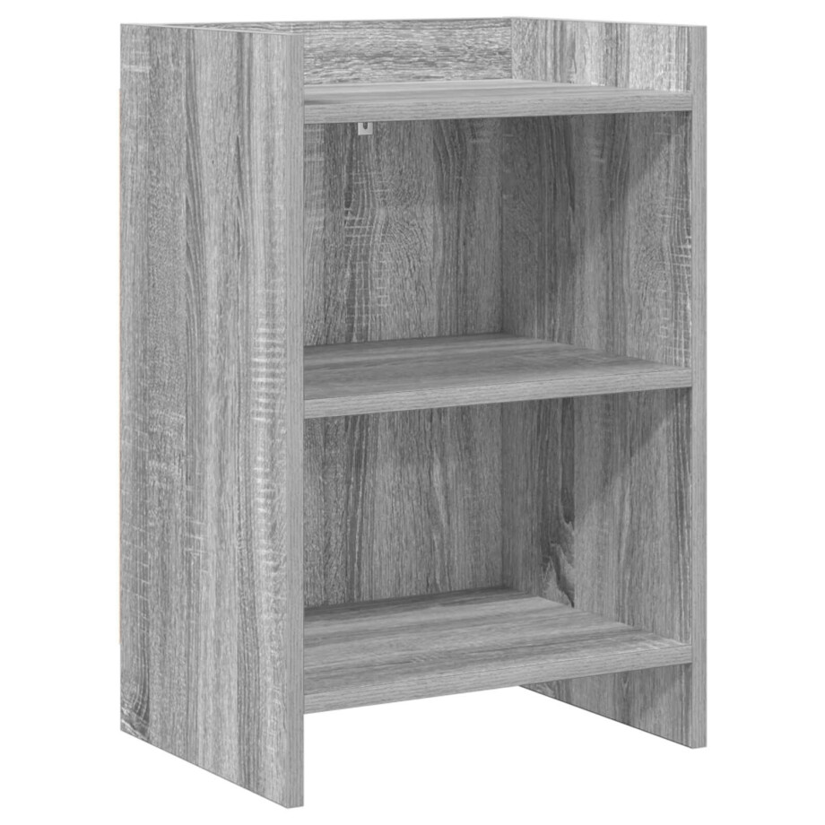 vidaXL Nachtkastjes Grijs Sonoma 40 x 30 x 60 cm Bewerkt hout afbeelding 1