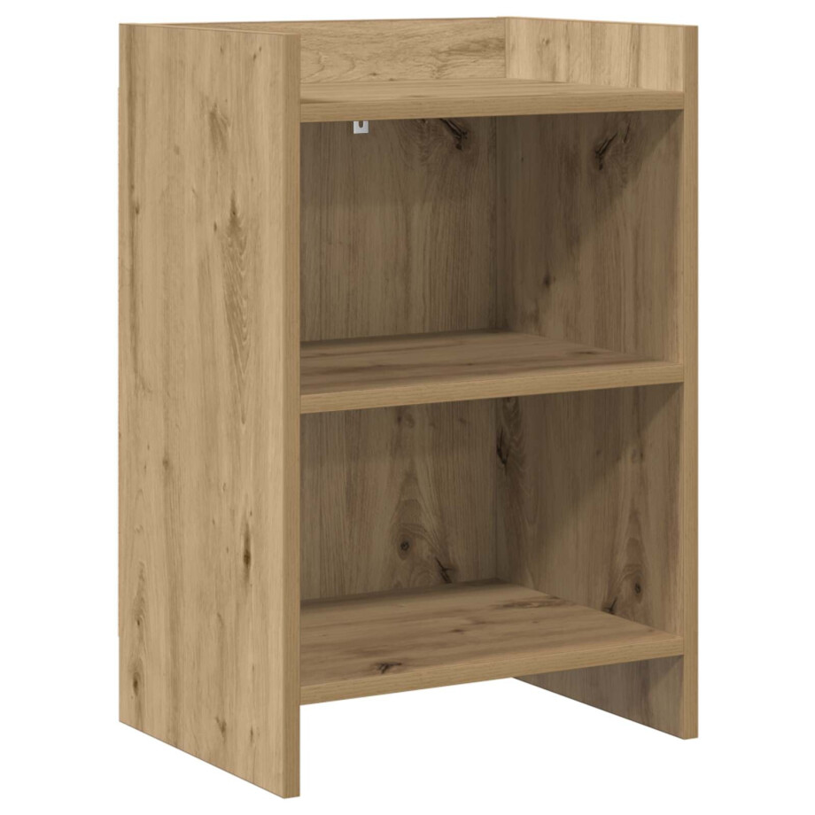 vidaXL Nachtkastjes Artisanaal eiken 40 x 30 x 60 cm Bewerkt hout afbeelding 1