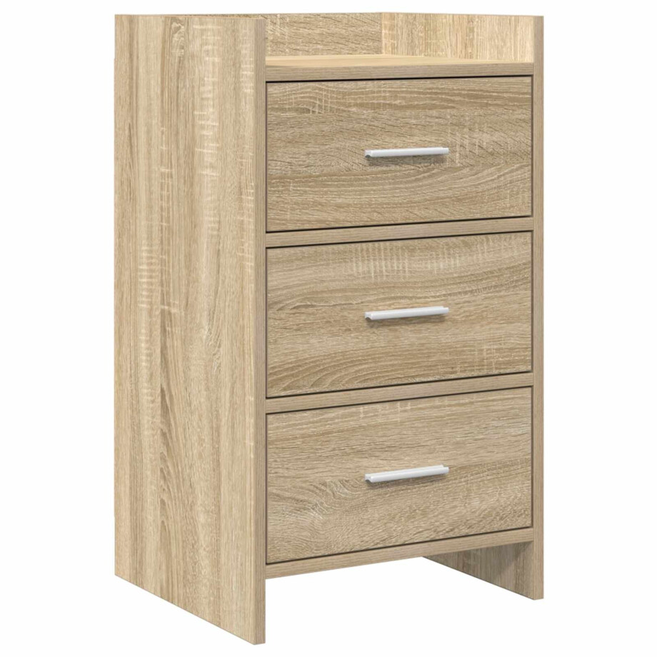 vidaXL Nachtkastjes Sonoma Eiken 40 x 36 x 70 cm Bewerkt hout vidaXL Nachtkastjes Sonoma Eiken 40 x 36 x 70 cm Bewerkt hout afbeelding 1