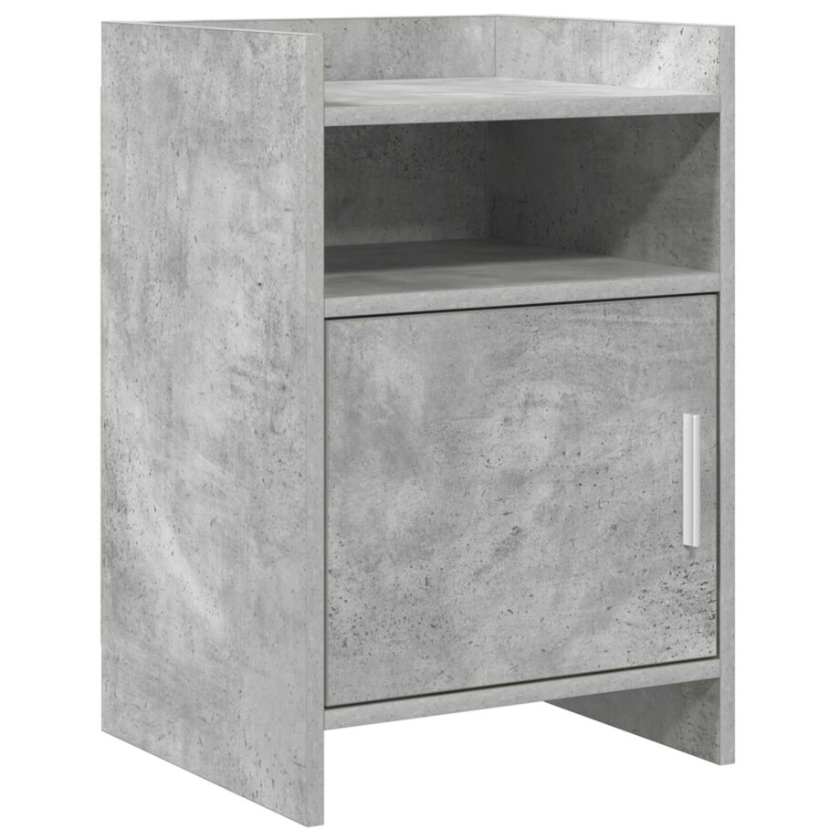vidaXL Nachtkastjes Betongrijs 40 x 36 x 60 cm Bewerkt hout vidaXL Nachtkastjes Betongrijs 40 x 36 x 60 cm Bewerkt hout afbeelding 1