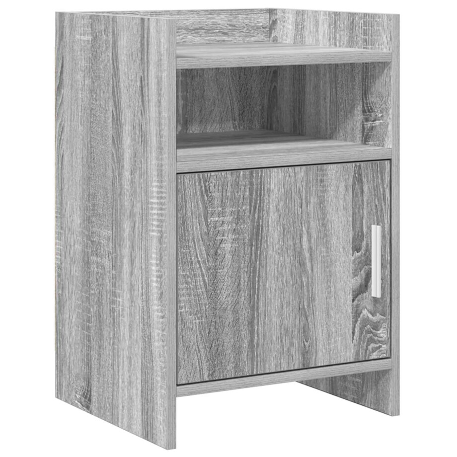 vidaXL Nachtkastjes Grijs Sonoma 40 x 36 x 60 cm Bewerkt hout afbeelding 1