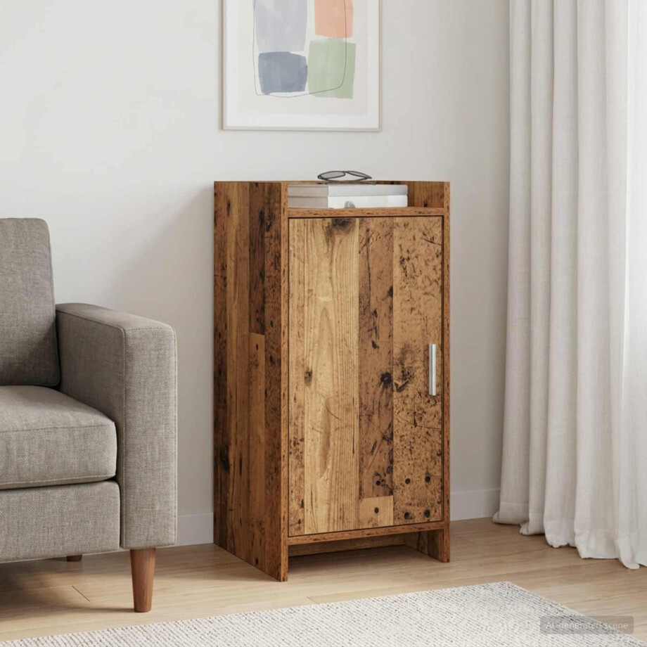 vidaXL Dressoir Oud hout 40 x 36 x 80 cm Bewerkt hout vidaXL Dressoir Oud hout 40 x 36 x 80 cm Bewerkt hout afbeelding 1