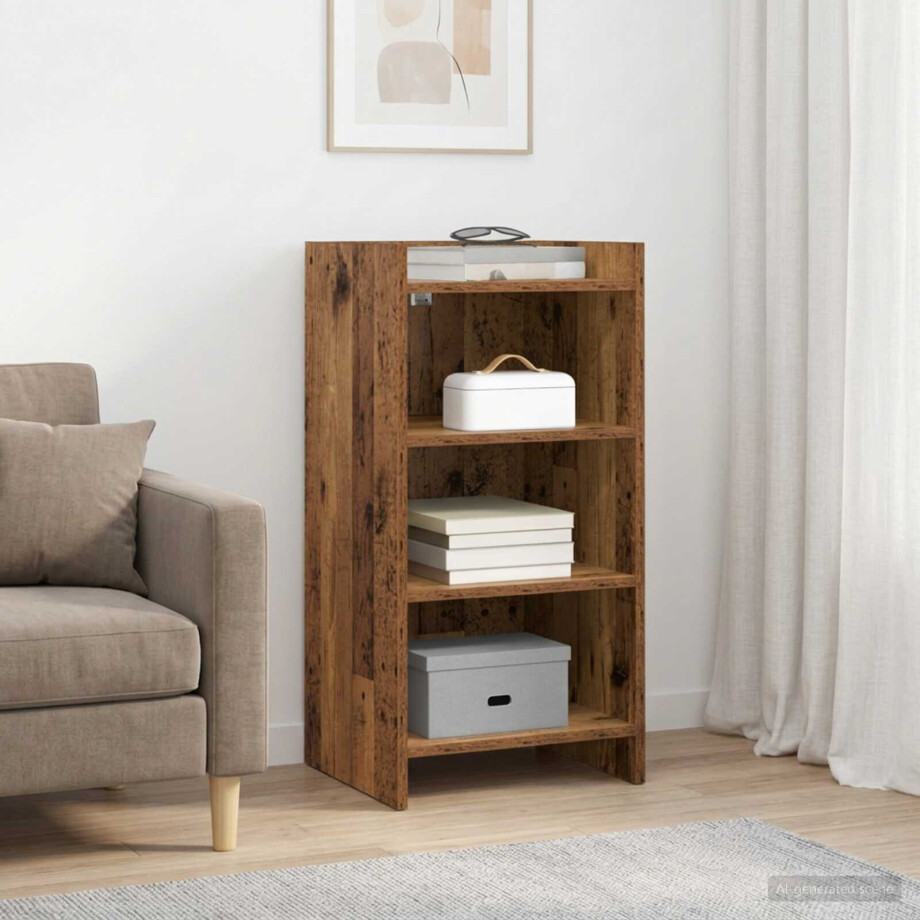 vidaXL Dressoir Oud hout 40 x 36 x 80 cm Bewerkt hout vidaXL Dressoir Oud hout 40 x 36 x 80 cm Bewerkt hout afbeelding 1